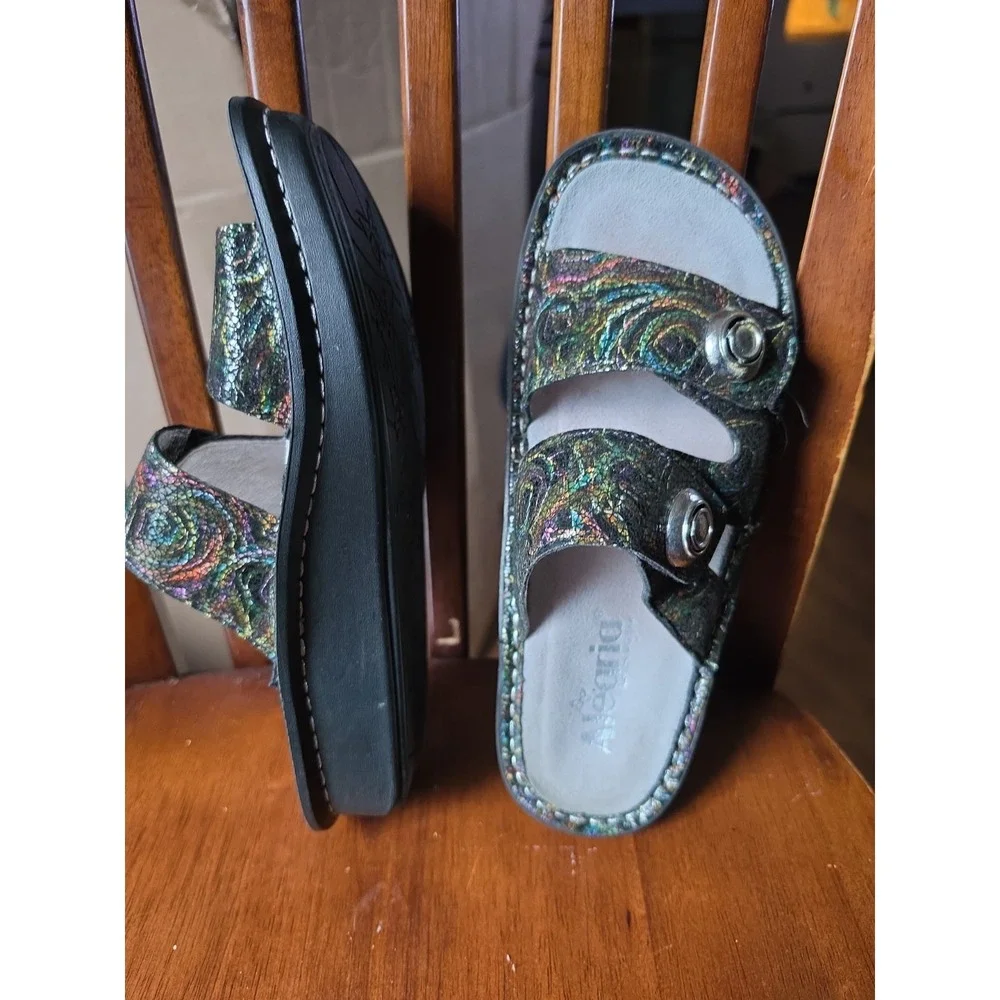 Alegria By PG Lite Women Sandals Size 6 M EUR 36   Wedge KAR 247 Slide Shoes